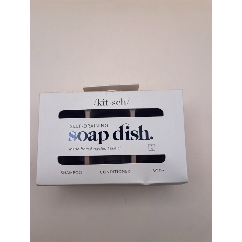 Kitsch Self Draining Soap Dish. Made From Recycled Plastic.